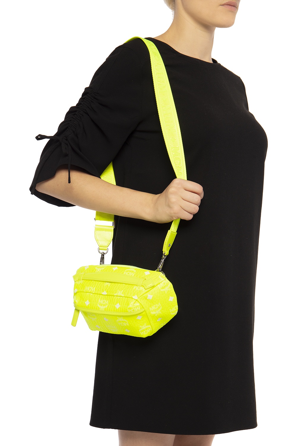 Neon yellow mcm online bag